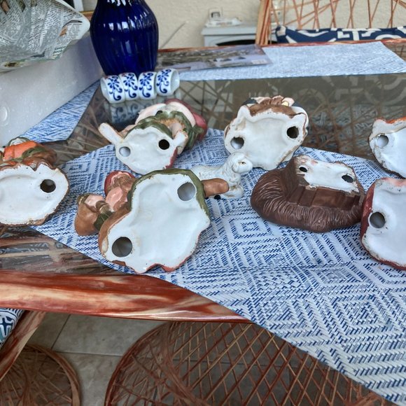 Nativity Set CHRISTMAS  9 Piece Large Figurines  Vintage  Handpainted - Picture 7 of 7